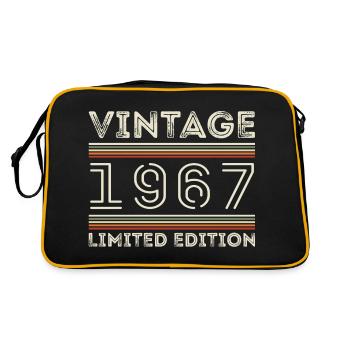 Millésime 1967 - Année 1967 Cadeau d’anniversaire 1967 - Sac Retro - noir/or - Dos