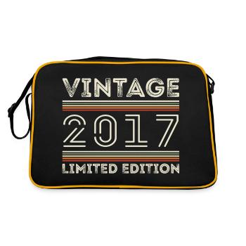Millésime 2017 - Année 2017 Cadeau d’anniversaire 2017 - Sac Retro - noir/or - Dos