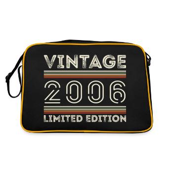 Millésime 2006 - Année 2006 Cadeau d’anniversaire 2006 - Sac Retro - noir/or - Dos