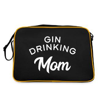Maman Buveuse de Gin - Sac Retro - noir/or - Dos