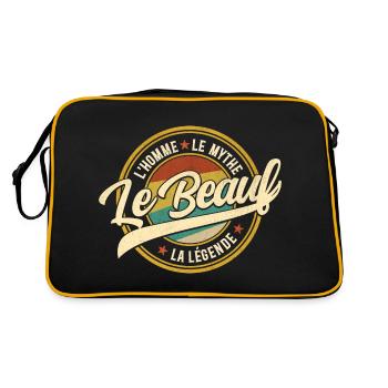 Beauf Homme Mythe Légende Beau-Frère - Sac Retro - noir/or - Dos