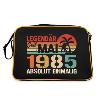 Légendaire depuis mai 1985 - Anniversaire en mai 1985 - Sac Retro - noir/or - Dos