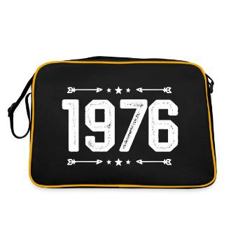 Millésime 1976 Millésime 49ème anniversaire 1976. - Sac Retro - noir/or - Dos