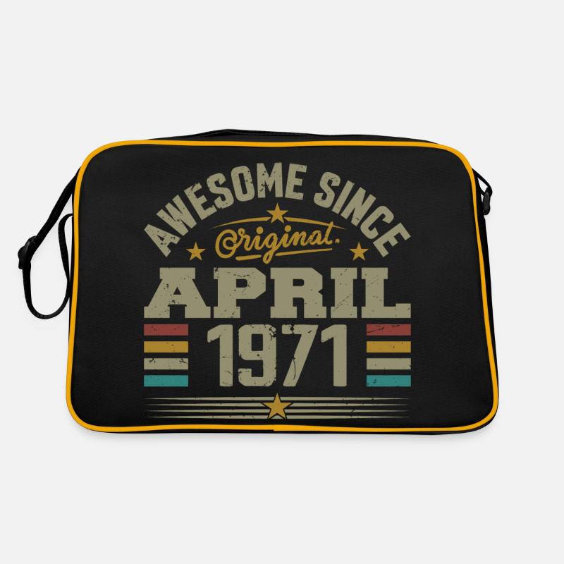 April 1971 Geburtstag Vintage Geschenkidee 1971 Retro Tasche