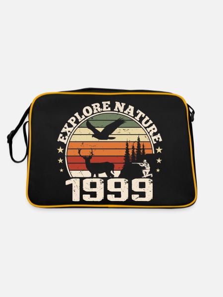 Cadeau Anniversaire 1999 Classique Chasseur 1999 - Sac Retro - noir/or - Dos