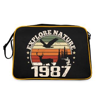 Cadeau Anniversaire 1987 Classique Chasseur 1987 - Sac Retro - noir/or - Dos