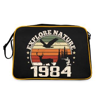 Cadeau Anniversaire 1984 Classique Chasseur 1984 - Sac Retro - noir/or - Dos
