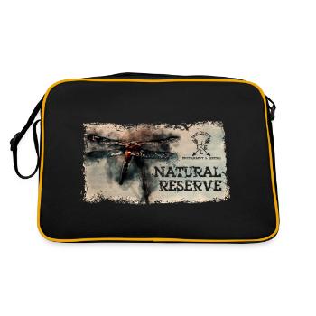 Series "NATURE RESERVE" - Odonate - Retro Bag - black/gold - Back