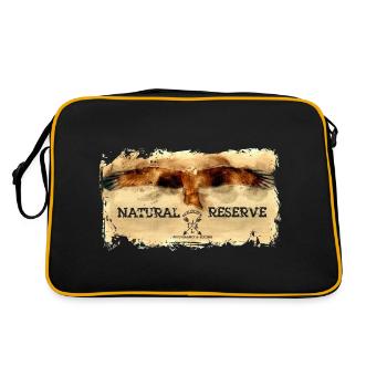 Série "RESERVE NATURELLE" - Milan noir - Sac Retro - noir/or - Dos
