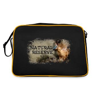 Series "NATURAL RESERVE" - Deer - Retro Bag - black/gold - Back