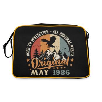 Cadeau d’anniversaire mai 1986 1986 mai - mai 1986 - Sac Retro - noir/or - Dos