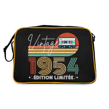 Vintage 1954 cadeau année de naissance 1954 rétro - Sac Retro - noir/or - Dos