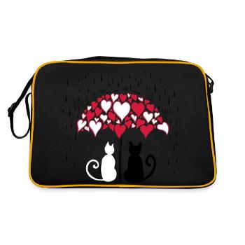 AD Lovely cats II - Sac Retro - noir/or - Dos