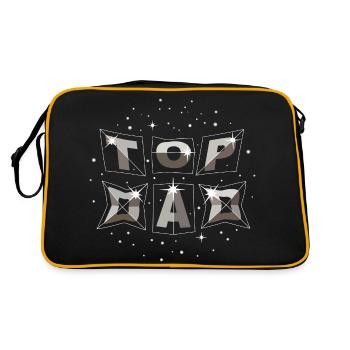 top dad dynamic space - Retro Tasche - Schwarz/Gold - Hinten