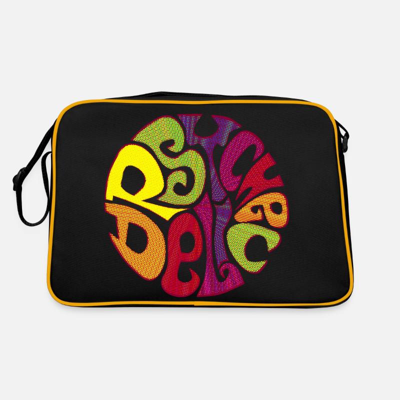 psychedelic psychedelic colorful Sixties 60s 60s Retro Bag
