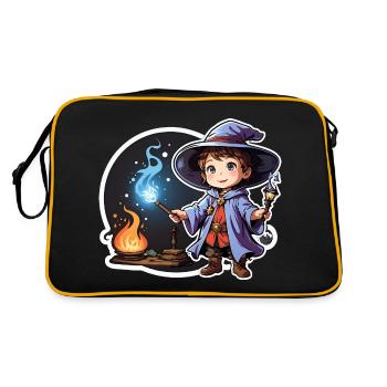 Apprentice Wizard - Retro Bag - black/gold - Back