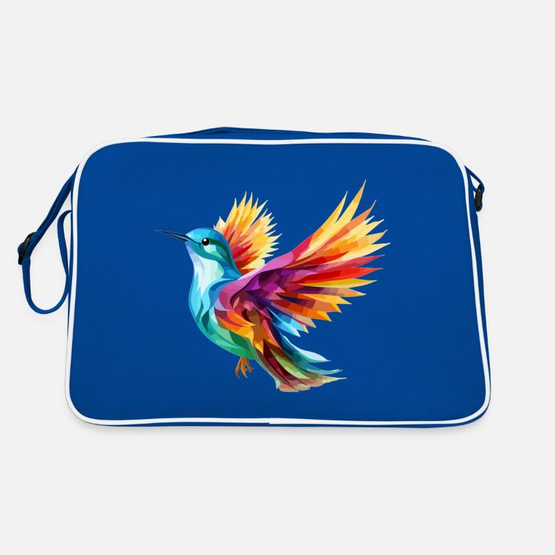 Buntes Vogel Design Retro Tasche