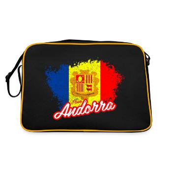 I love Andorra - Retro Bag - black/gold - Back