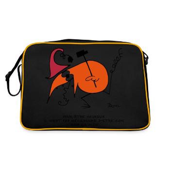Pour être heureux... - Sac Retro - noir/or - Dos