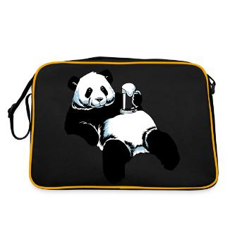 Partenaire chemise Panda - Papa - Sac Retro - noir/or - Dos