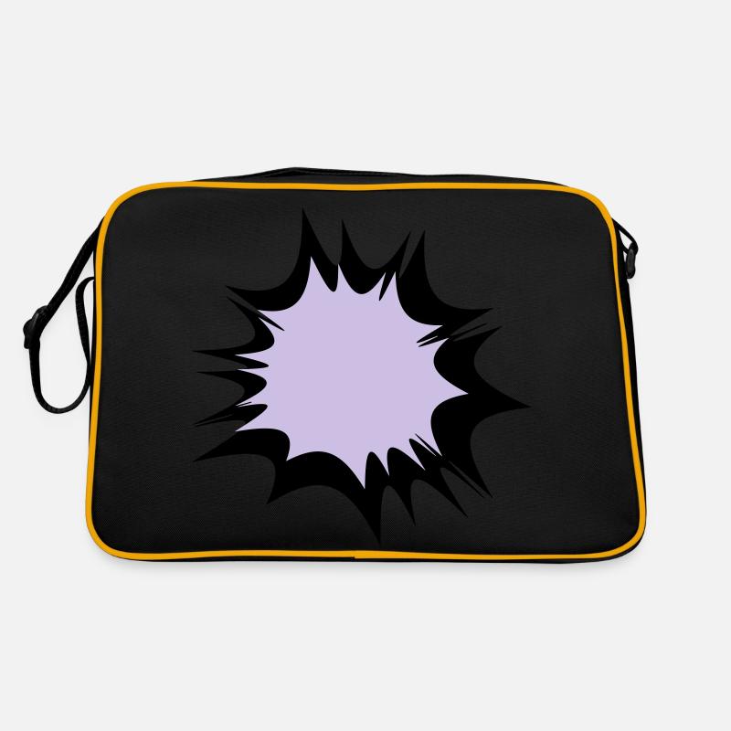Comic Sprechblase Explosion Retro Tasche