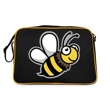 Abeille Comic Apiculteur Apiculteur Reine - Sac Retro - noir/or - Dos