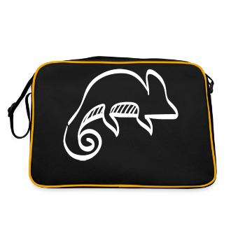 Chameleon - Retro Bag - black/gold - Back
