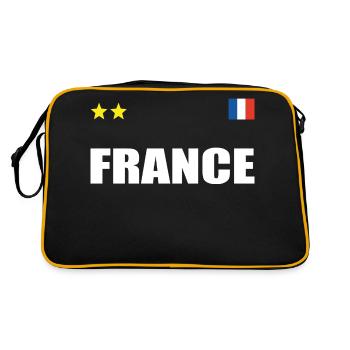 Maillot De Foot France Avec Coeur - Sac Retro - noir/or - Dos