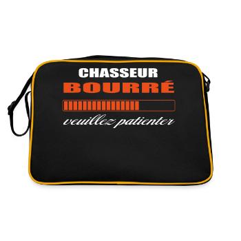 CHASSEUR bourré HUMOUR - Sac Retro - noir/or - Dos