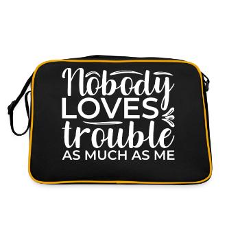 Personne n’aime la colère autant que j’aime le dire - Sac Retro - noir/or - Dos
