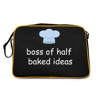 Cooking Saying Chef's Hat - Retro Bag - black/gold - Back