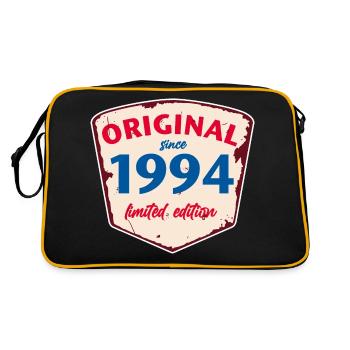 1994 Blechschild - édition chaulée - Millésime - Sac Retro - noir/or - Dos