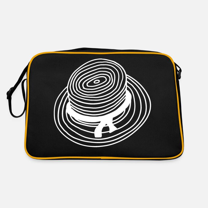 Straw Hat Outline Retro Bag