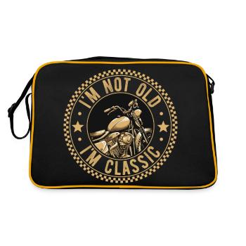 I'm Not Old I'm Classic Motorcycle Bike Motorcycle Riding - Retro Bag - black/gold - Back