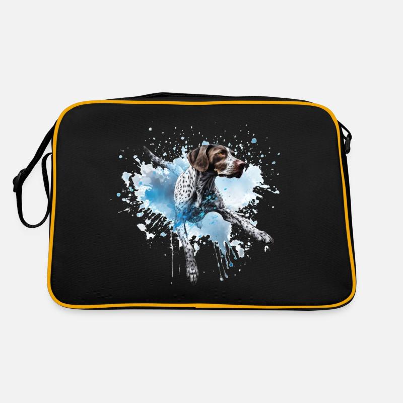 German-shorthair-pointer Dock-Diving into Water Retro Bag