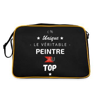 le véritable peintre au top - Sac Retro - noir/or - Dos