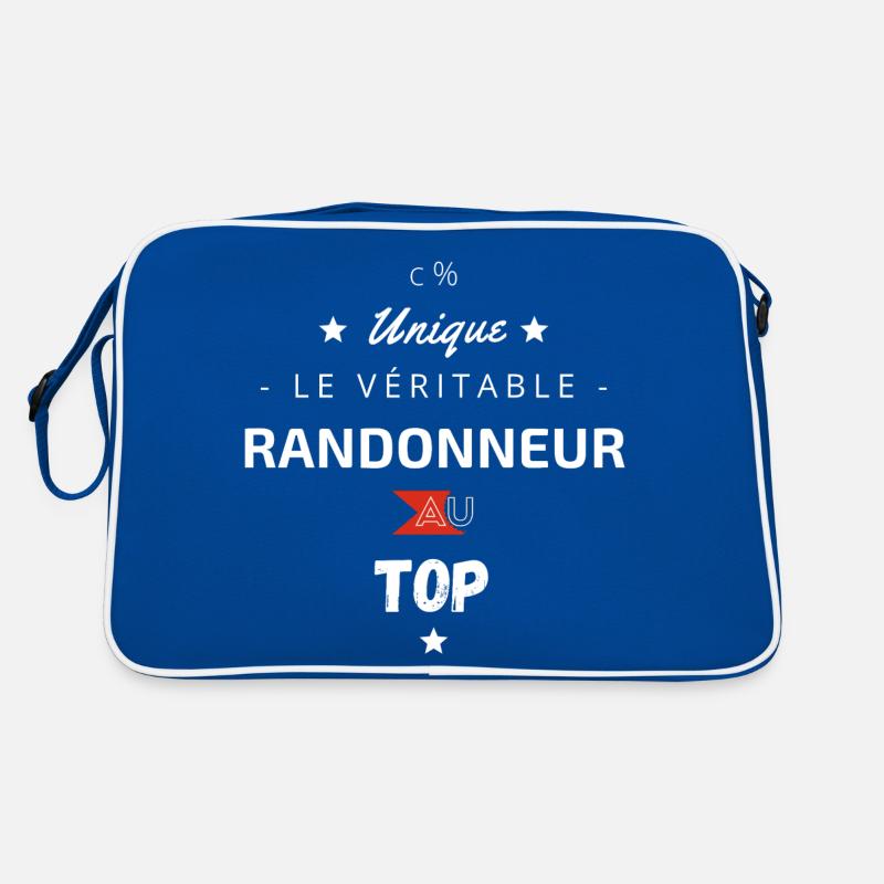 Der echte Wanderer an der Spitze Retro Tasche