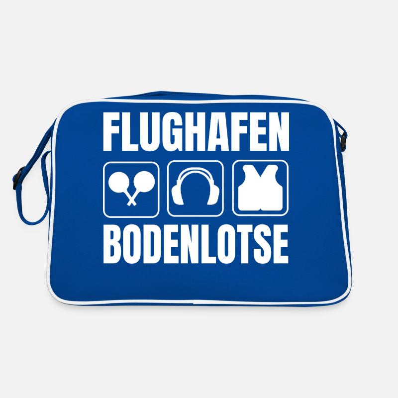 Flughafen Bodenlotse Marshaller Beruf Luftfahrt Retro Tasche