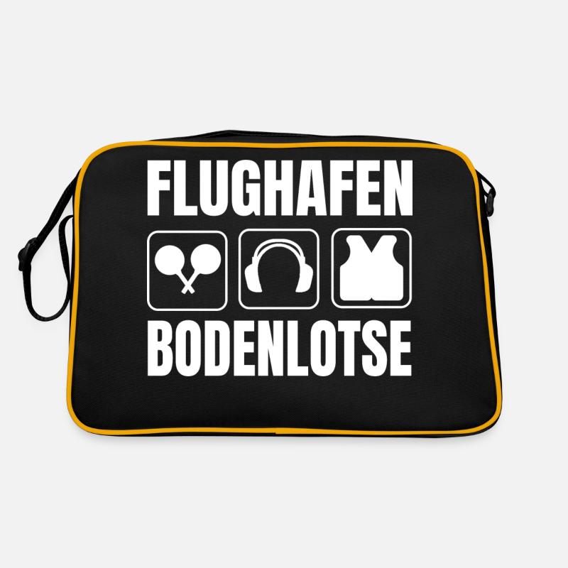 Flughafen Bodenlotse Marshaller Beruf Luftfahrt Retro Tasche