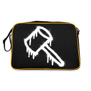 Hammer Justice Graffiti - Sac Retro - noir/or - Dos