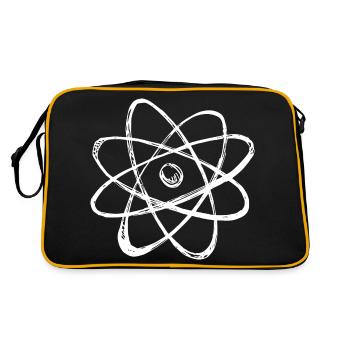 Esquisse de structure atomique rétro - Sac Retro - noir/or - Dos