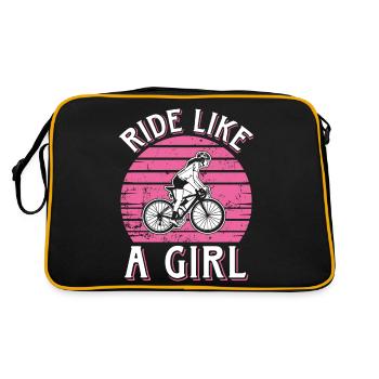 Ride Like A Girl Bike Fahrrad - Retro Bag - black/gold - Back