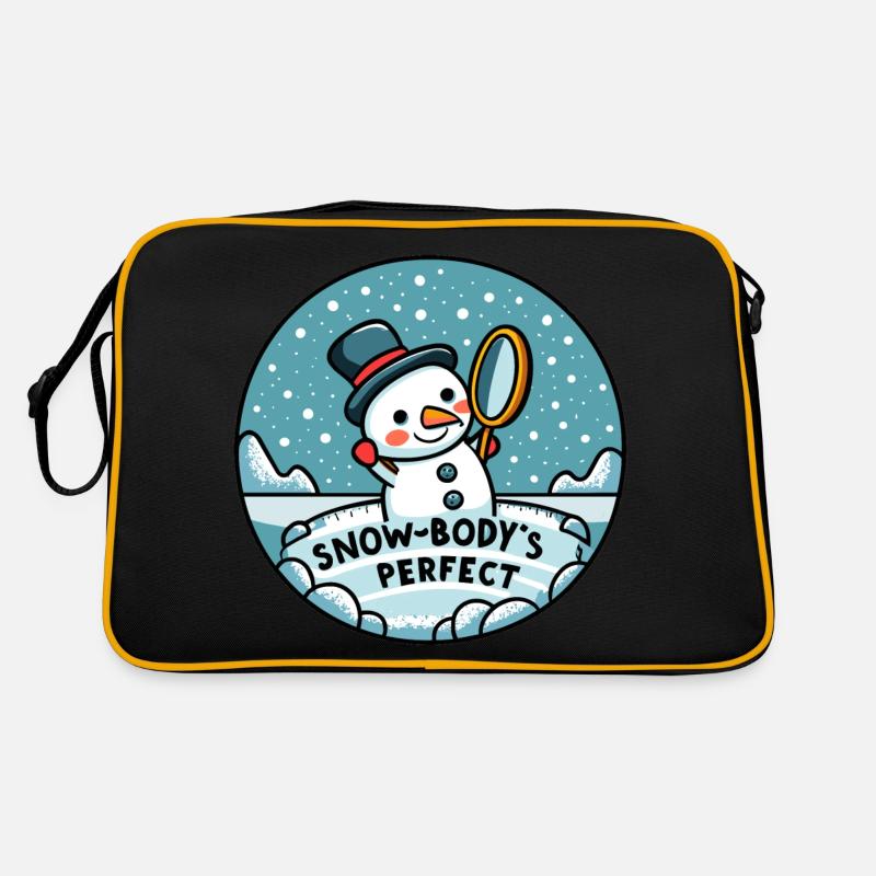 Snow-body's perfect! - Lustiges Weihnachtsgeschenk Retro Tasche