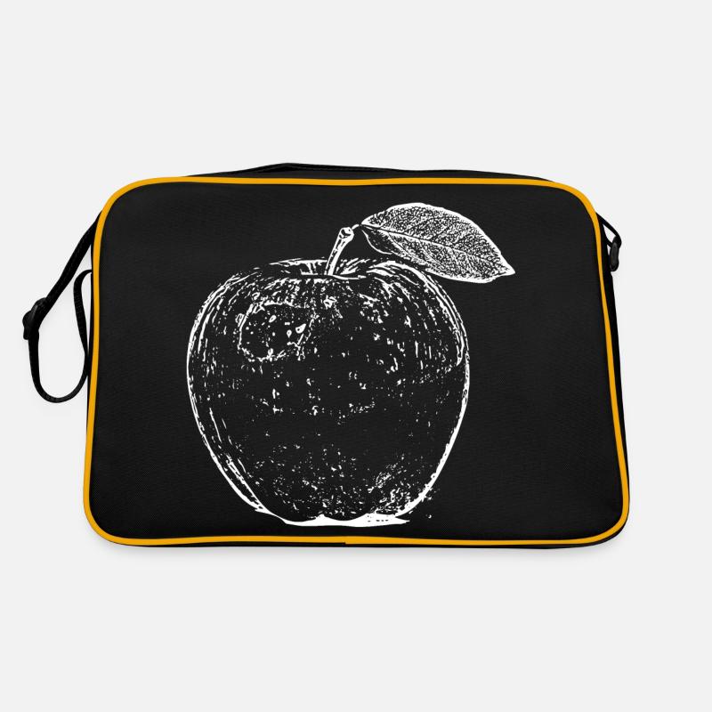 Apple Fruit Hand Drawn Retro Bag