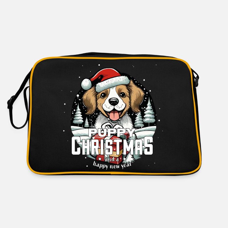 Noël Chien Chiot Noël Sac Retro