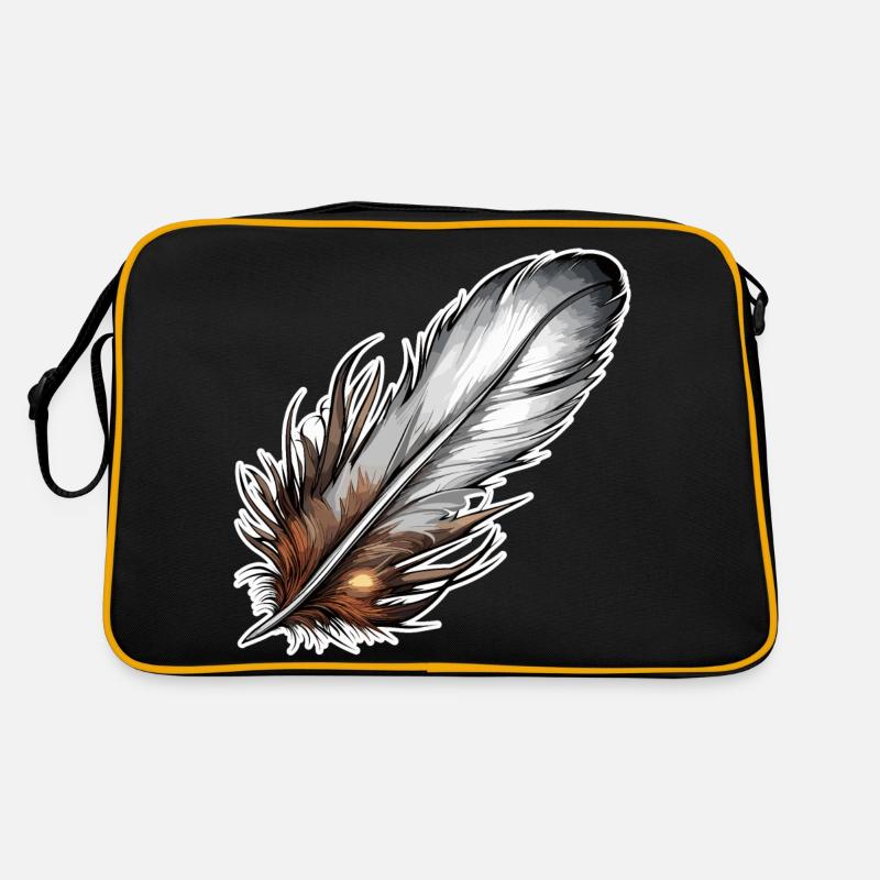 Feather / Quill / Bird Feather / Down Feather Retro Bag