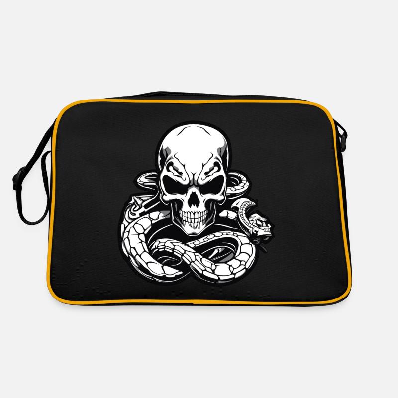 Cobraskull / Crâne / Squelette / Gothique / Horreur Sac Retro