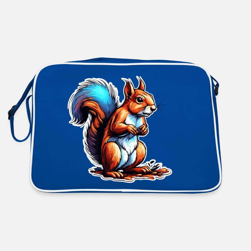 Eichhörnchen / Tier / Nagetier / Waldtier / Comic Retro Tasche