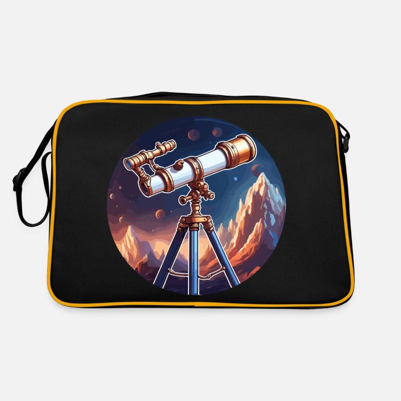 Telescope / Telescope / Astronomy / Starry Sky Retro Bag