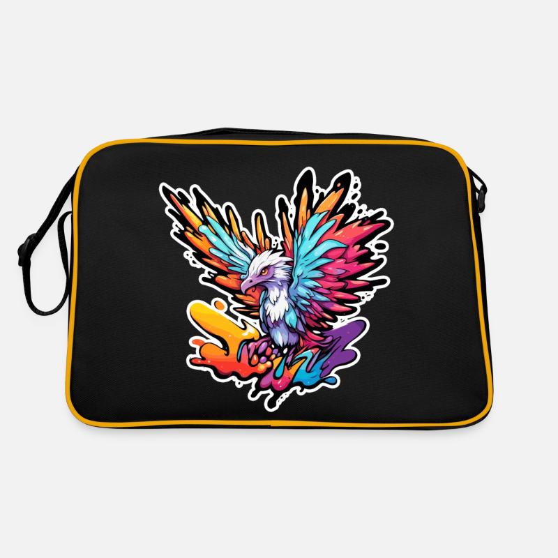 Phénix / Oiseau / Animal / Créature mythique / Feu Sac Retro